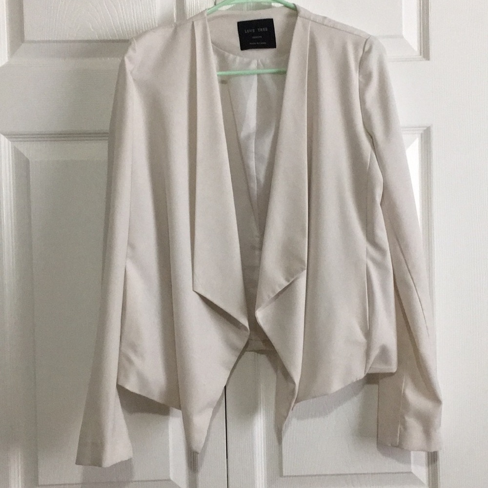 White open blazer